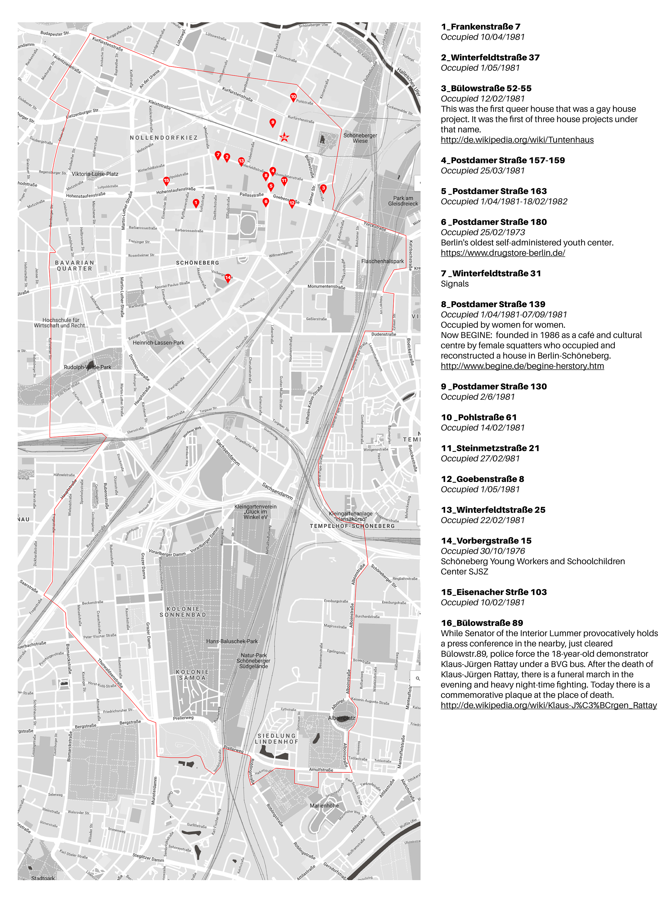 Schöneber Besetzt map